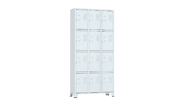 Roupeiro Gra 1-12 - 1,96 x 0,93 x 0,36cm 12 Portas - Amapa