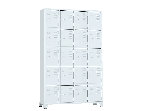 Roupeiro Gra 1-20 - 1,96 x 1,23 x 0,36cm 20 Portas - Amapa
