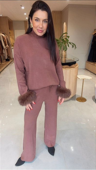 CONJUNTO JU COM PELE DE RAPOSA