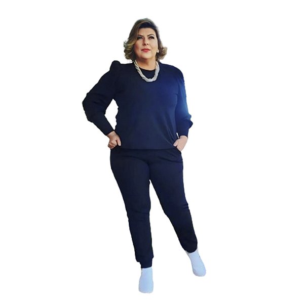 Conjunto Agasalho Crepe Manga Princesa