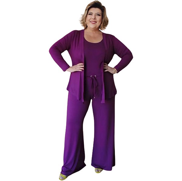 Calça Pantalona Lisa