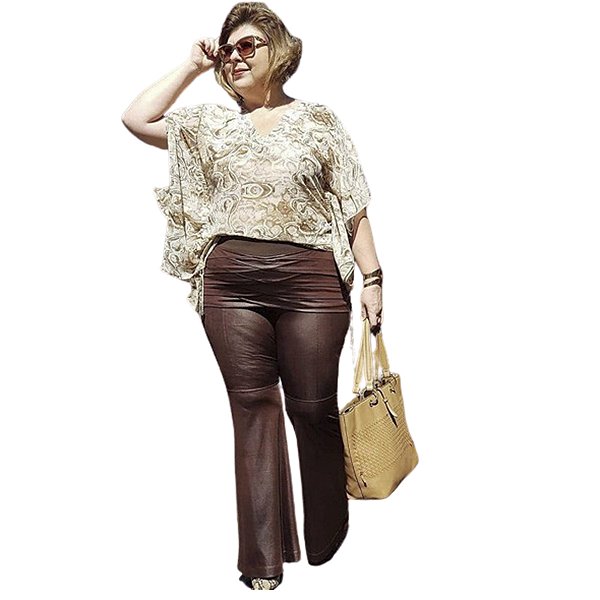 Calça Cirre Mega Flare Cós Camadas