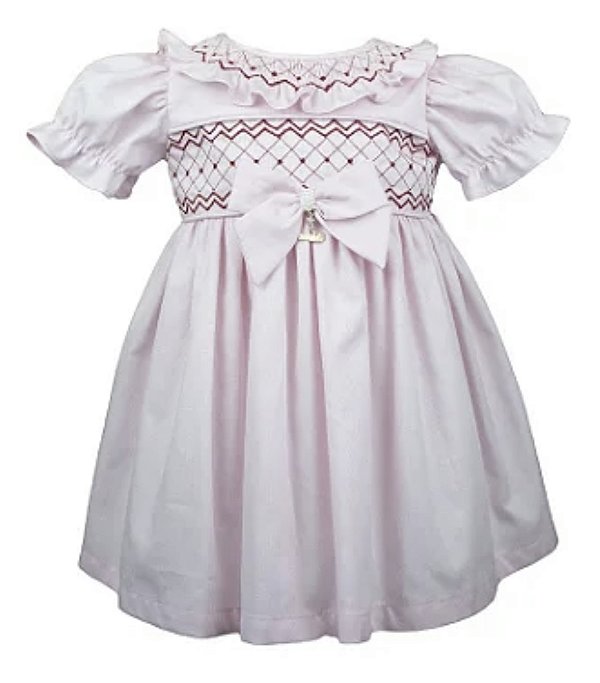 Vestido Infantil Rosa Roana
