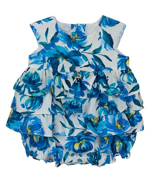 Pimpão Menina Floratta Azul Roana Azul Estampado