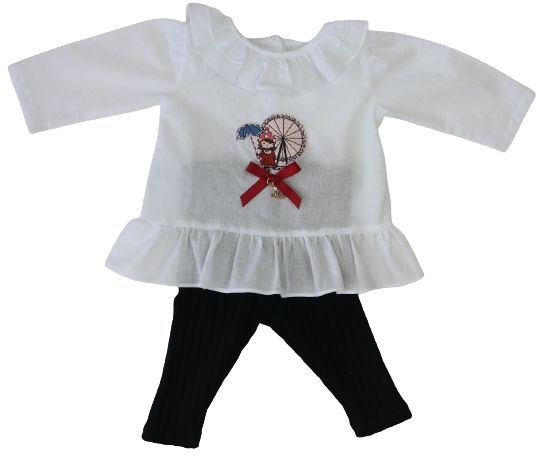 Bata Com Legging Menina Roana Londres - Vinho