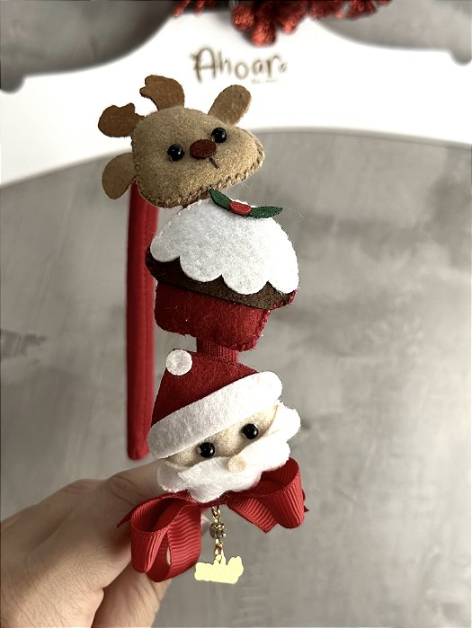 Tiara Infantil Luz de Natal Roana