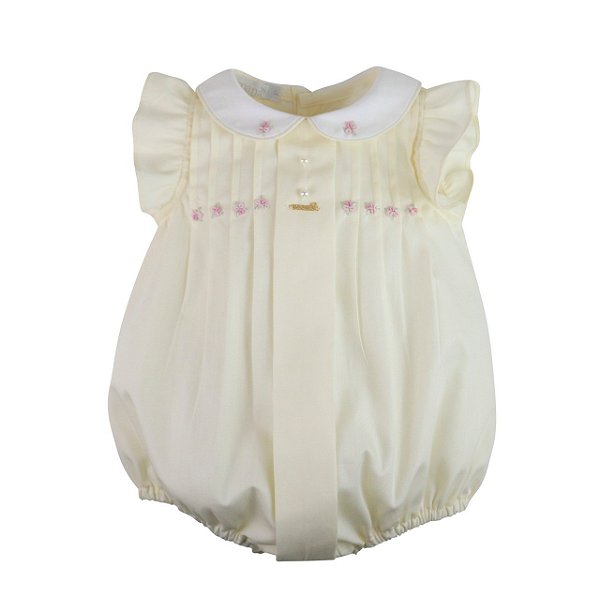 Pimpão Menina Rendas E Bordados Roana Amarelo