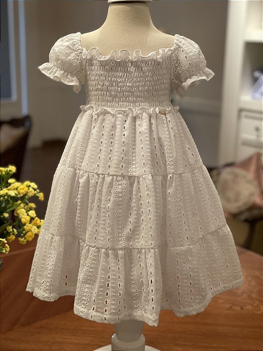 Vestido Laise Magia - Branco - Ahoara - Loja de Roupa Infantil para  Crianças e Bebês