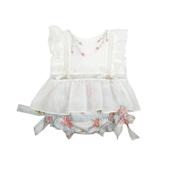 Conjunto Bata com Culote ou Short Floral Romantic