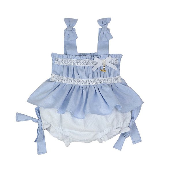 Conjunto Bata com Culote ou Short Encanto Vintage