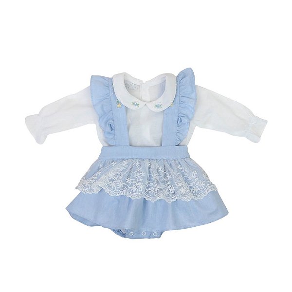 Jardineira com Body Encanto Vintage