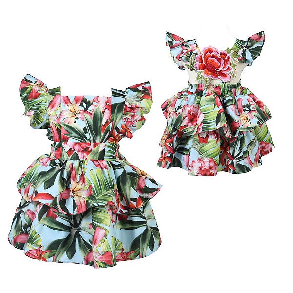 Vestido Infantil From Estampado Roana