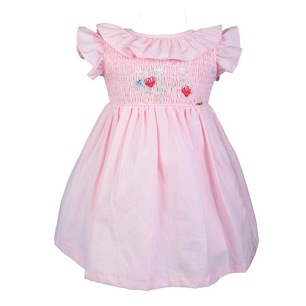 Vestido Doce Moranguinho Rosa