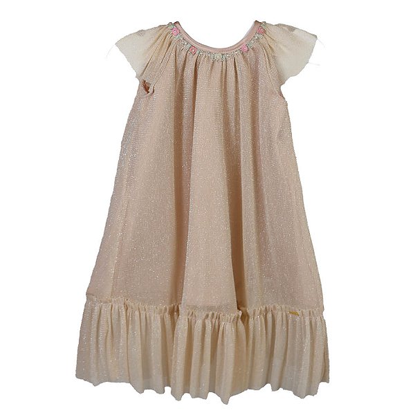 Vestido Infantil Raglan Grandes Mimos Rosa Seco Roana