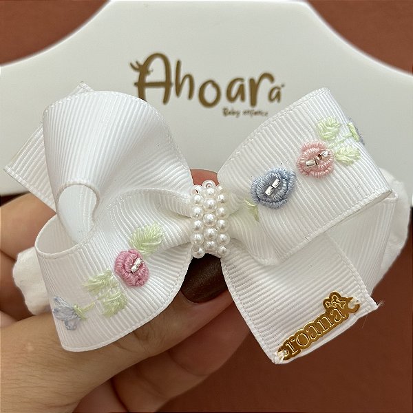 Faixa de Cabelo Infantil Média Rococó Roana