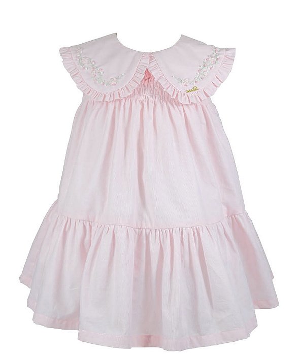 Vestido Infantil Poemas das Flores Rosa Roana