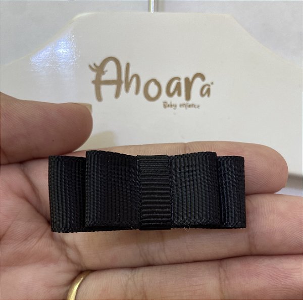 Laço Infantil de Cola Miudinho Preto Roana