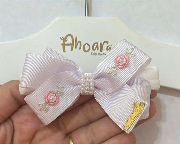Faixa de Cabelo Infantil Média de Gorgurão Rococó Clássico Roana