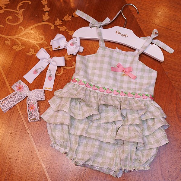 Pimpão Infantil Frescor com Toque de Morango Xadrez Roana
