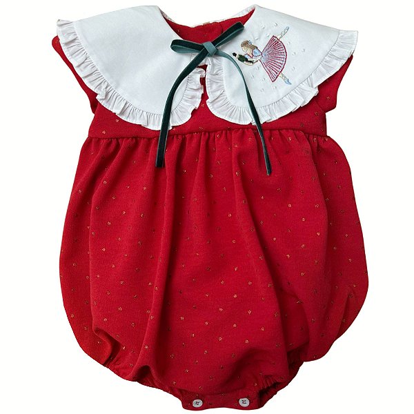 Pimpao Infantil Festa Papai Noel Quebra Nozes Poa Vermelho Ahoara