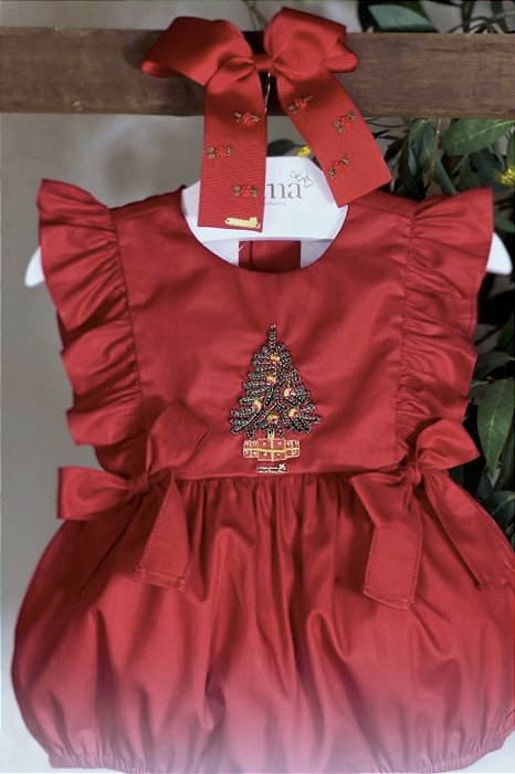 Pimpão Infantil Babadinho Arvore de Natal Quebra Nozes Vermelho Roana