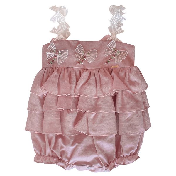 Pimpão Infantil Babados Sonho Encantado Rosa Seco Roana