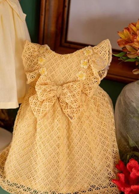 Vestido Infantil Deslumbre de Verão Amarelo Roana
