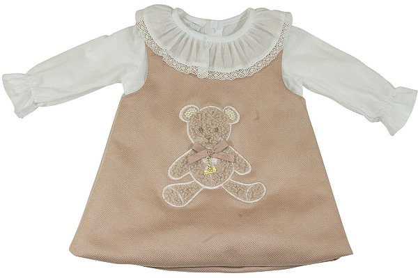 Jumper Roana com body gola franzida - Rosa seco