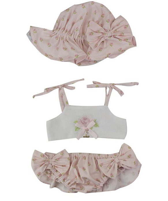 Banho De Sol Menina Rosas Roana - Rosa