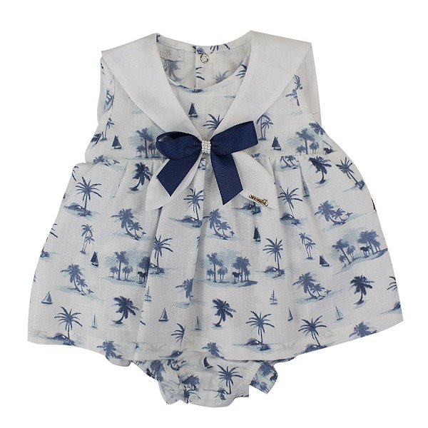 Pimpão Menina Roana Estampado Azul
