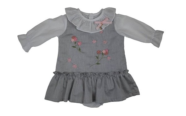 Jumper Com Body Menina Roana - Cinza