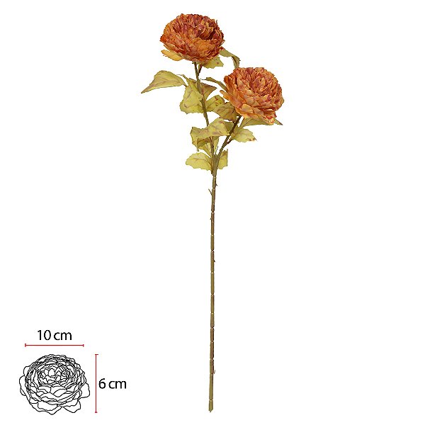 PEONIA X2 (OCRE OUTONO) 72cm