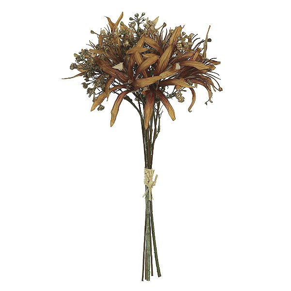 LIRIO RAMALHETE (OCRE OUTONO) 39cm