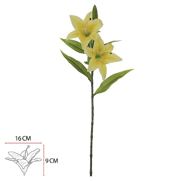 LIRIO REAL TOQUE (AMARELO) 78cm