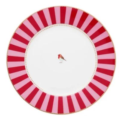 Prato de Pao Vermelho Stripes