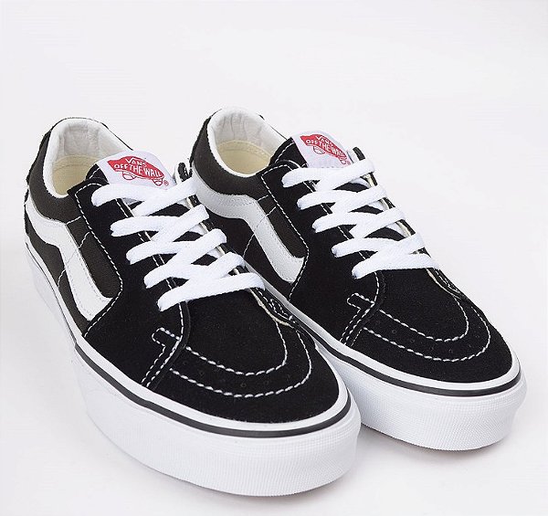 VANS SK8-LOW PRETO E BRANCO