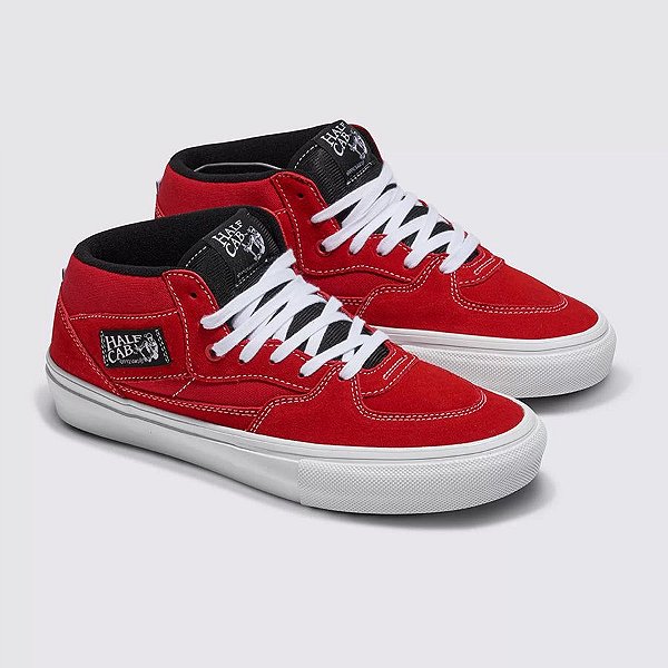 TÊNIS VANS SKATE HALF CAB RED WHITE