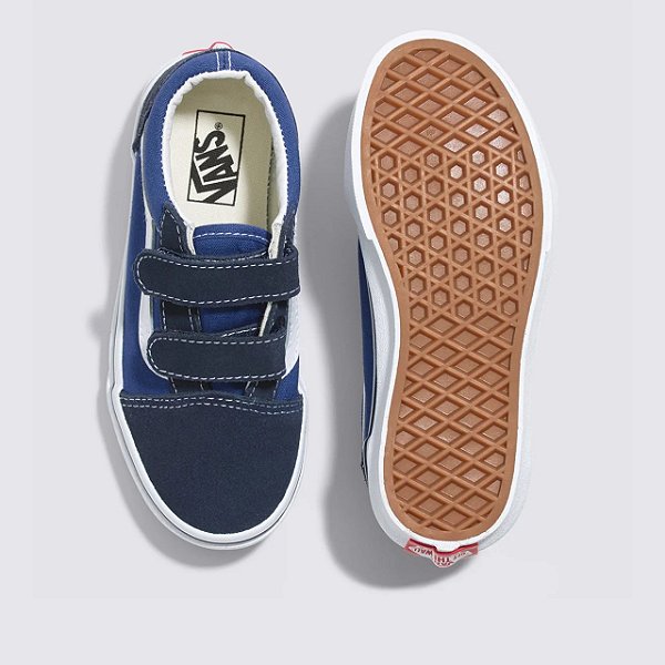 Tênis Old Skool V Infantil Navy True White