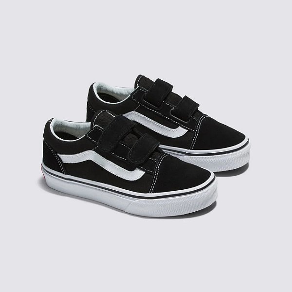 Tênis Old Skool V Infantil Black True White