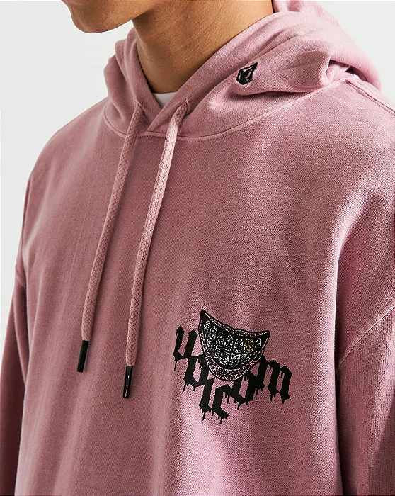 Moletom Volcom Canguru Creeper Pink