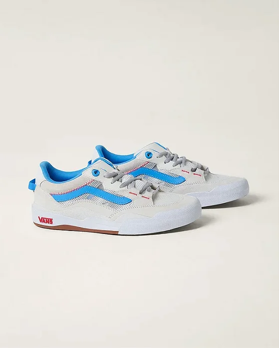 tênis wayvee skate blanc de azure blue