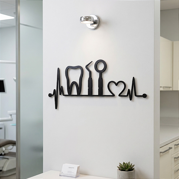 Escultura de Parede em MDF – Profissões | Batimentos Odontologia