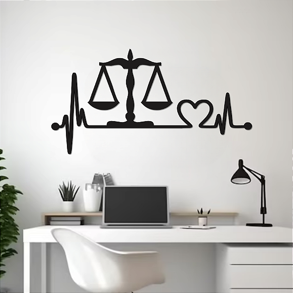 Escultura de Parede em MDF – Profissões | Batimentos Direito Advocacia