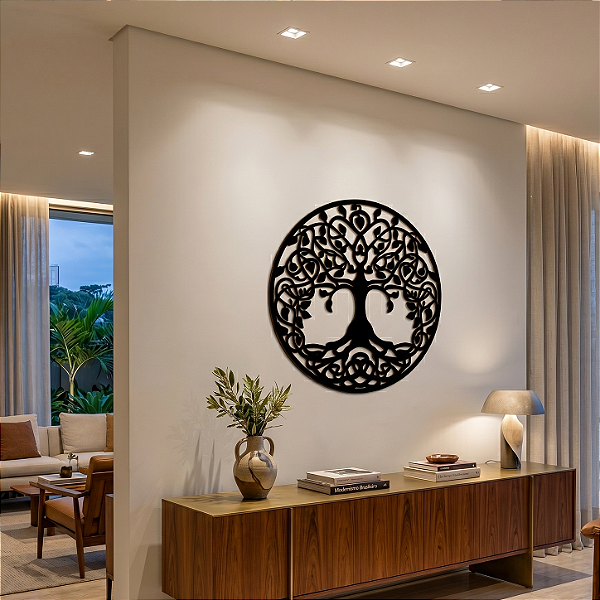 “Mandala Árvore da Vida Expansão” - Peça Decorativa em MDF Premium