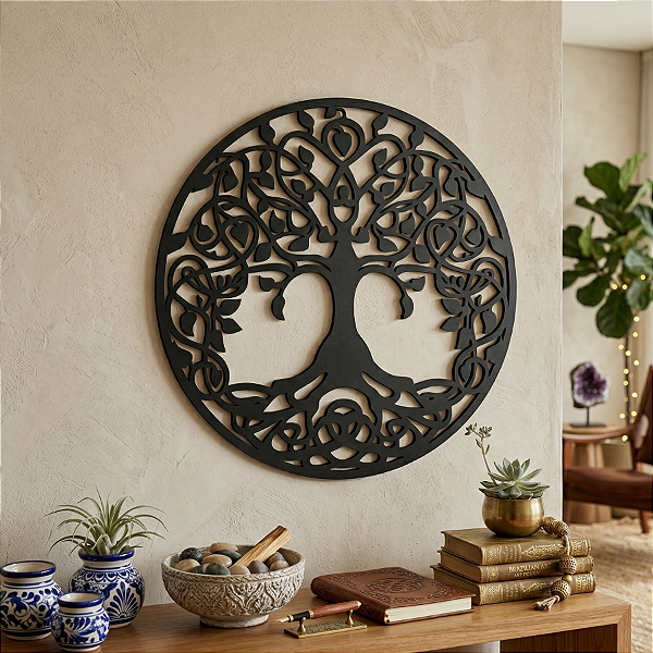 “Mandala Árvore da Vida Expansão” - Peça Decorativa em MDF Premium