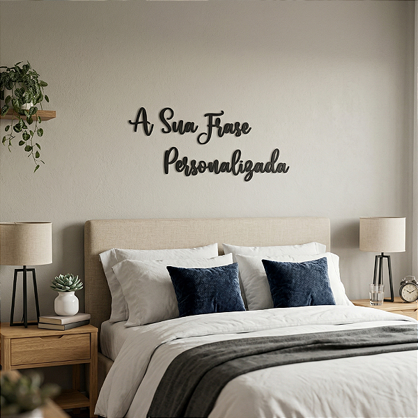 Frase de Parede Personalizada | Lettering em MDF Vazado