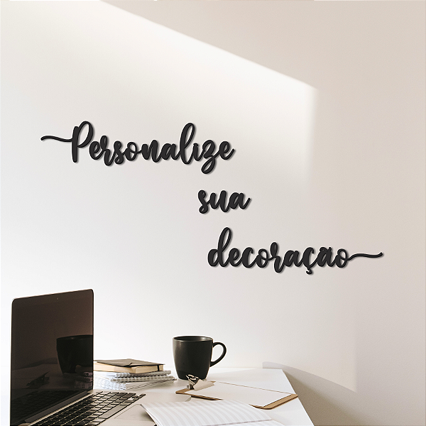 Palavra de Parede Personalizada em MDF Premium