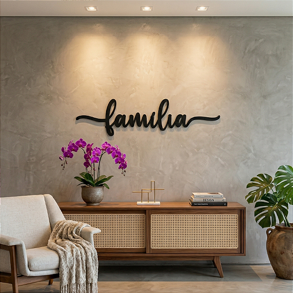 “Família” - Palavra de Parede em MDF Premium