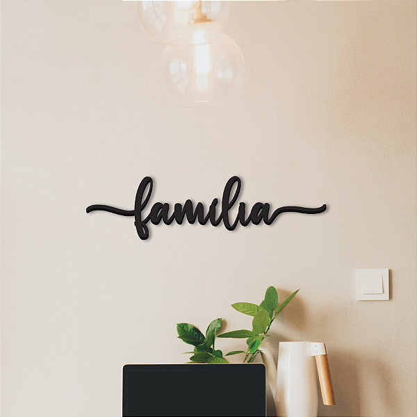 “Família” - Palavra de Parede em MDF Premium