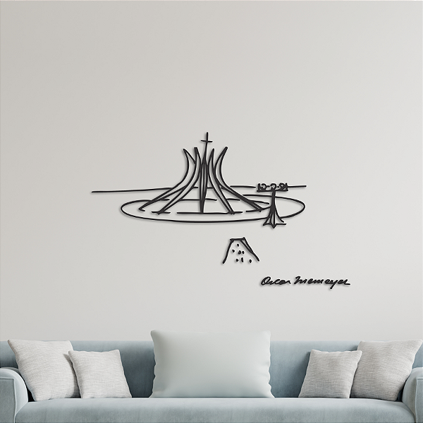 Esboço Oscar Niemeyer Catedral De Brasília